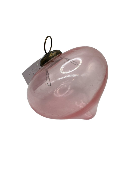 Clear Pink Tree Ornament
