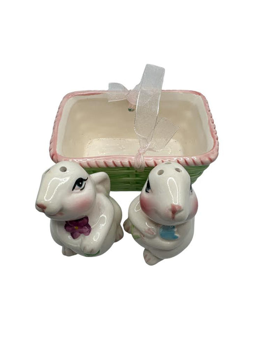 Bunnies In A Basket Salt & Pepper