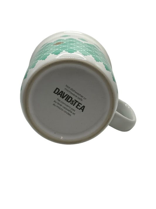 David’s Tea Mosaic Teal Gold Mug