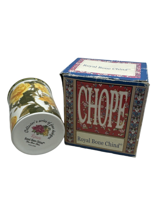 Vintage 1980’s Fine Bone China Mug - Yellow Roses