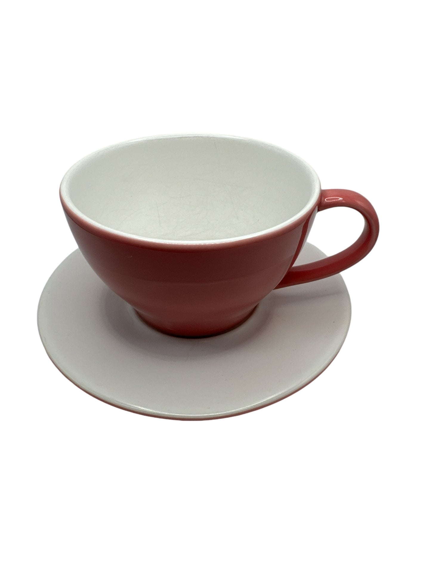 Starbucks Pin Heart Valentine Cup With Saucer