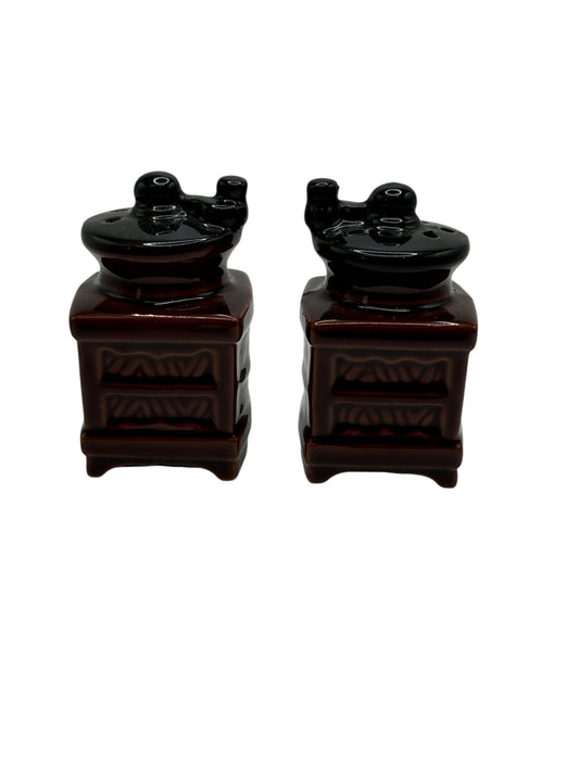 Vintage Coffee Grinder S & P Shakers