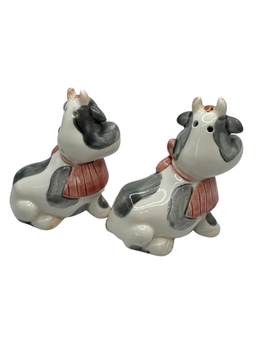 Vintage Holstein Cow S & P Shakers