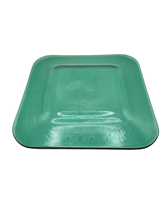 Green Recycled Glass Plates (2)