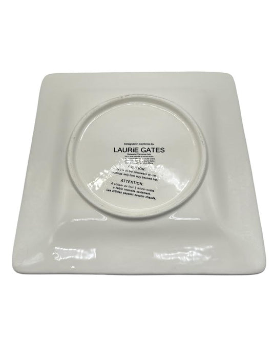 Laurie Gates “Liza” Floral Square Plates (4)