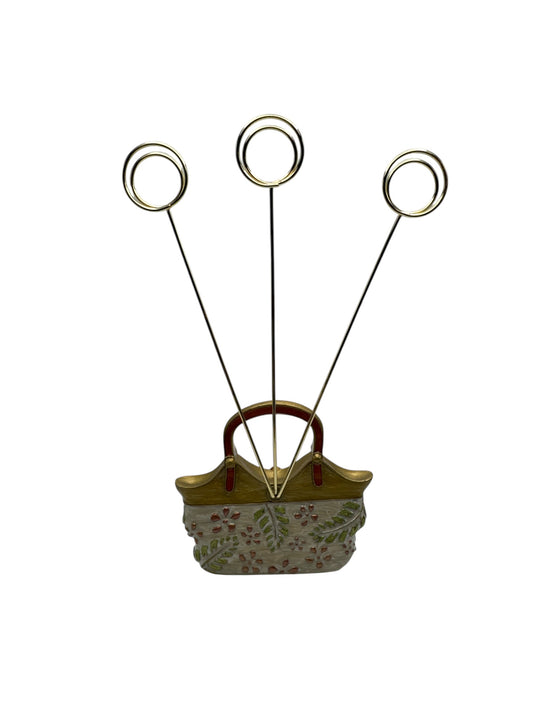 Enamel Metal Purse Desktop Picture Holder