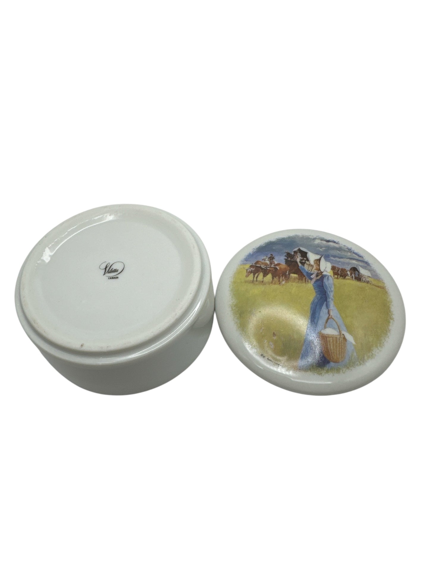 Ceramic Trinket Box - Welcome Wagon