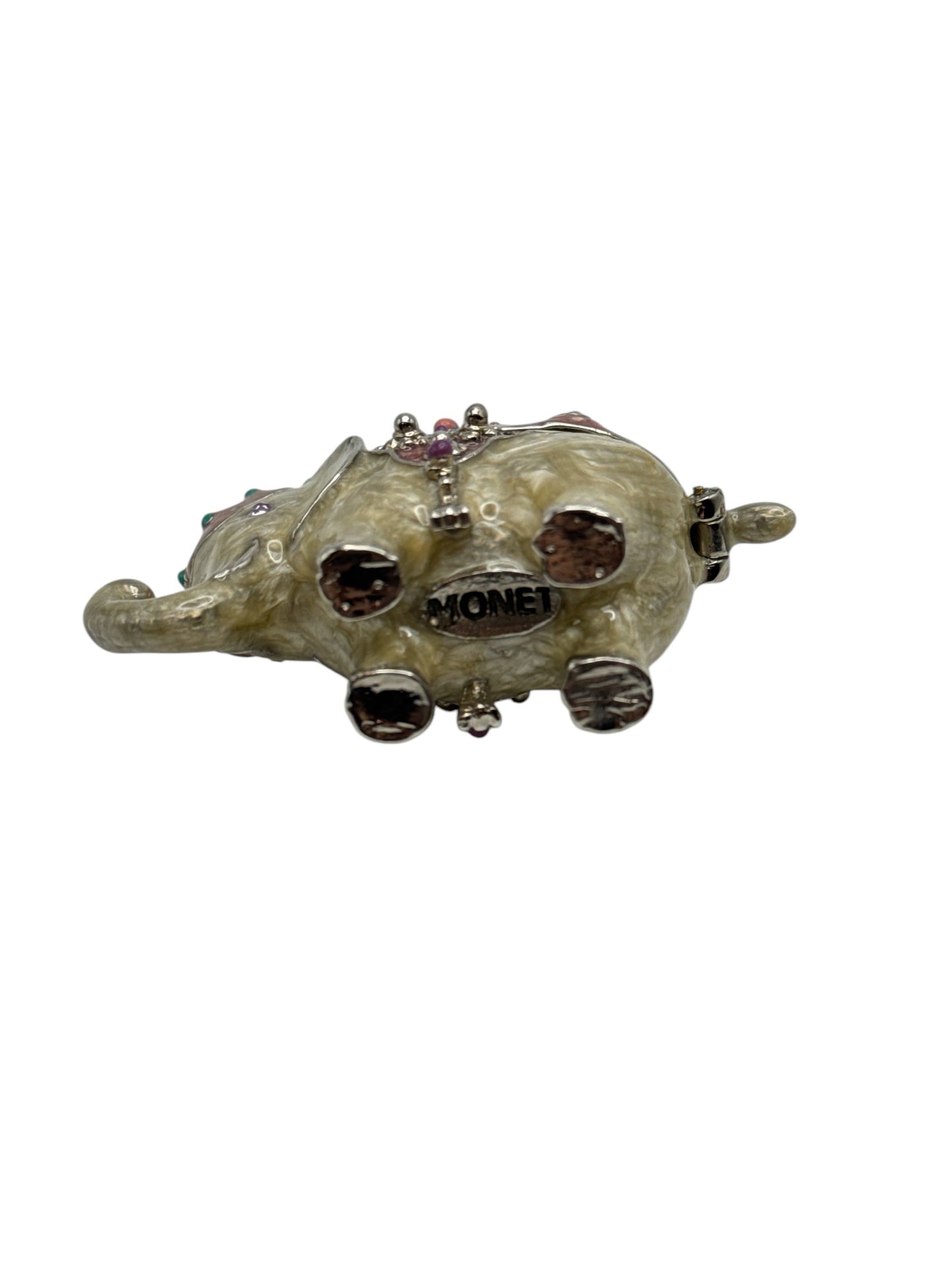 Vintage Monet Elephant Trinket Box