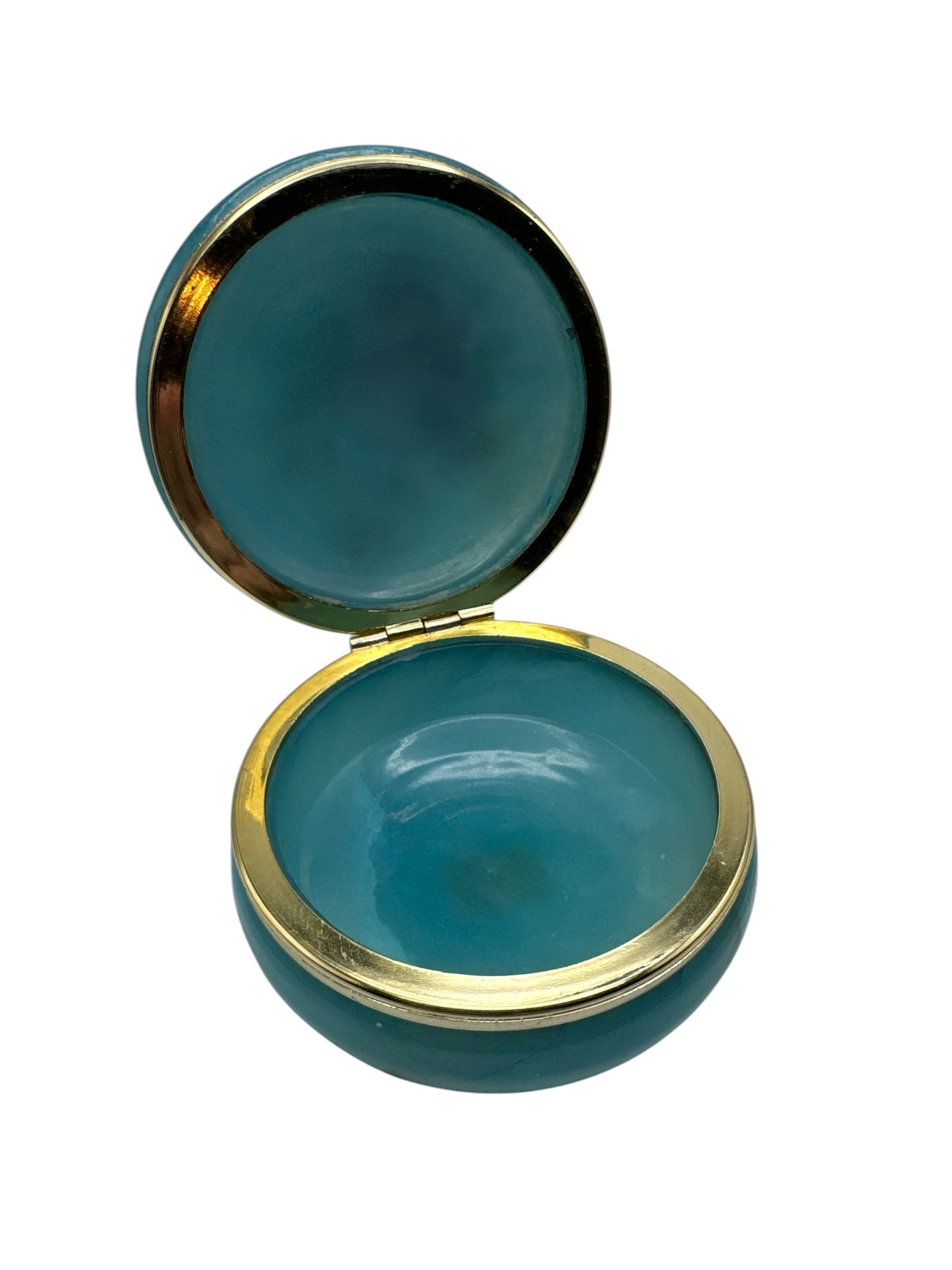 Alabaster Trinket Box Blue