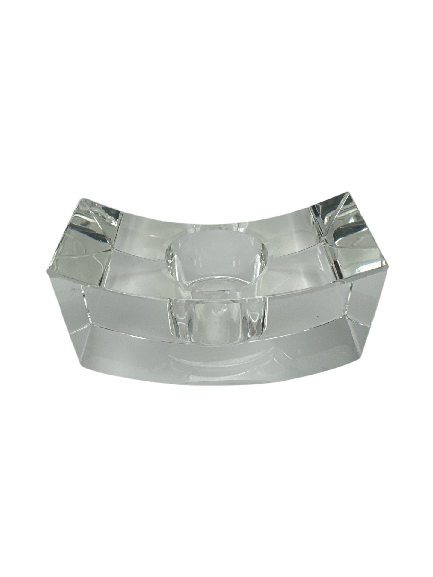 Oleg Cassini Concave Fine Crystal Votive