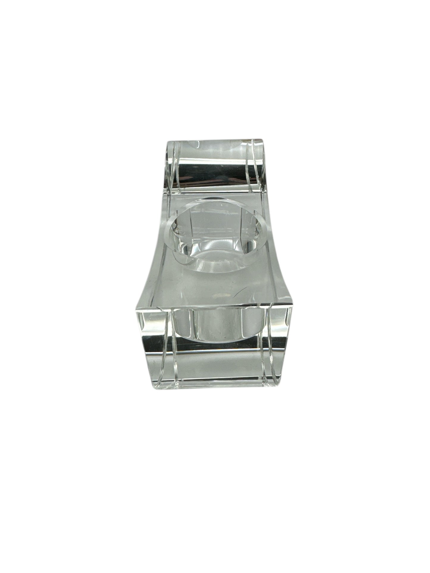 Oleg Cassini Concave Fine Crystal Votive