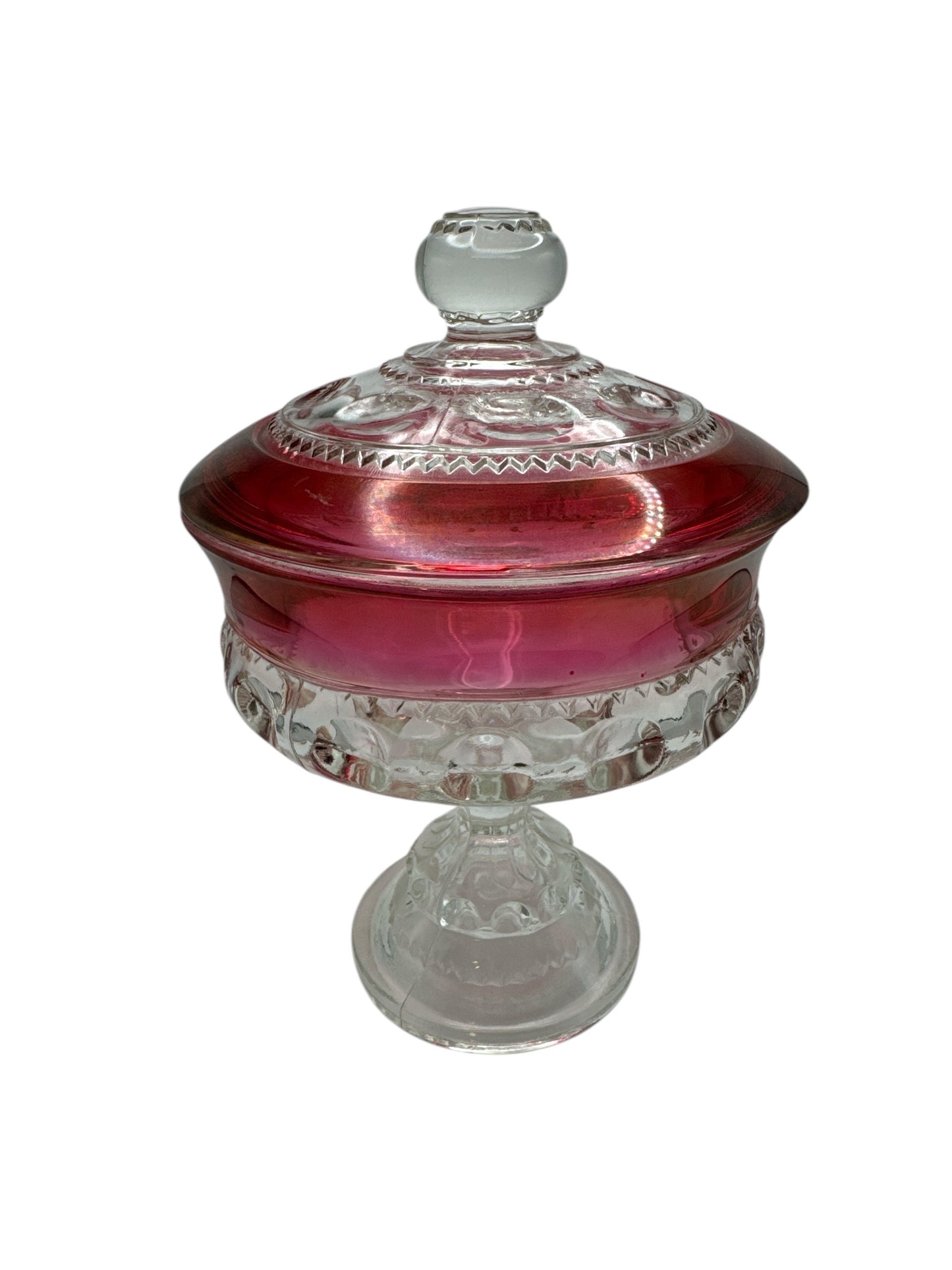 Vintage Indiana Glass Tiffin King’s Crown Candy Dish