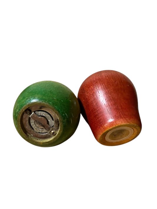 Vintage Wood Pepper & Salt Shakers