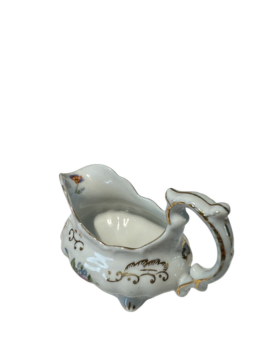 Vintage Castle Creamer & Sugar Set Japan