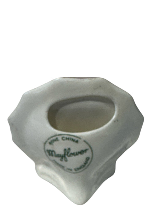 Vintage Mini Bone China Bud Vase/Place Card Holder