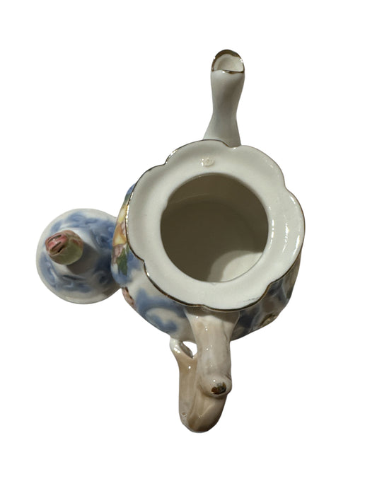 Flora Blue Mini Teapot