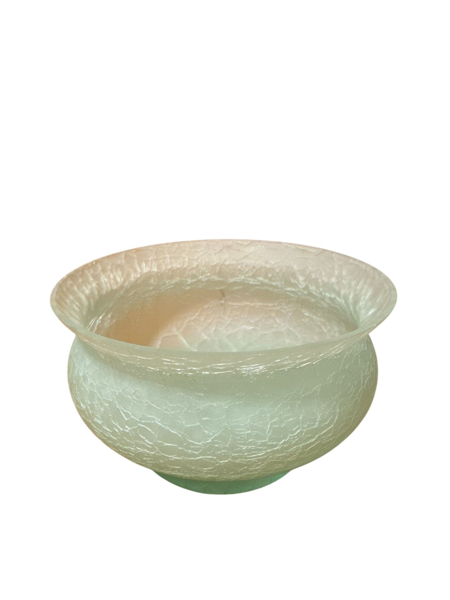 Vintage Crackle Glass Bowl