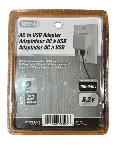 Tech 1 AC to USB Adapter