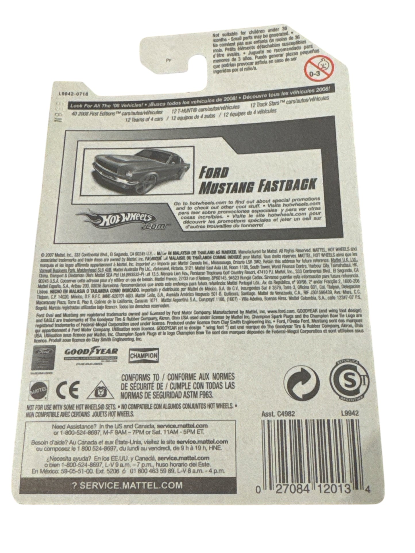 Hot Wheels Ford Mustang Fastback