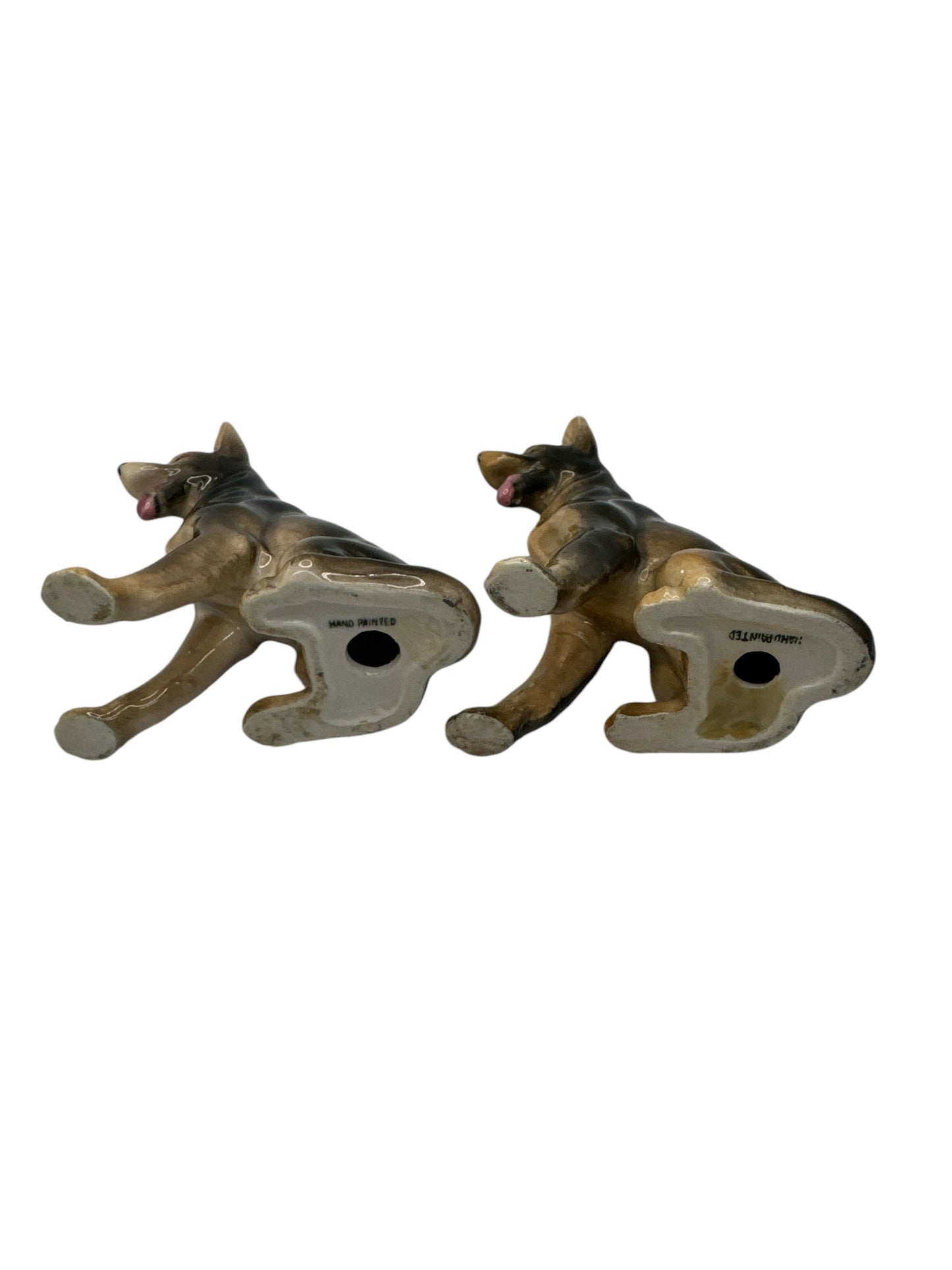 Hand painted German Shepherd Dog Statues