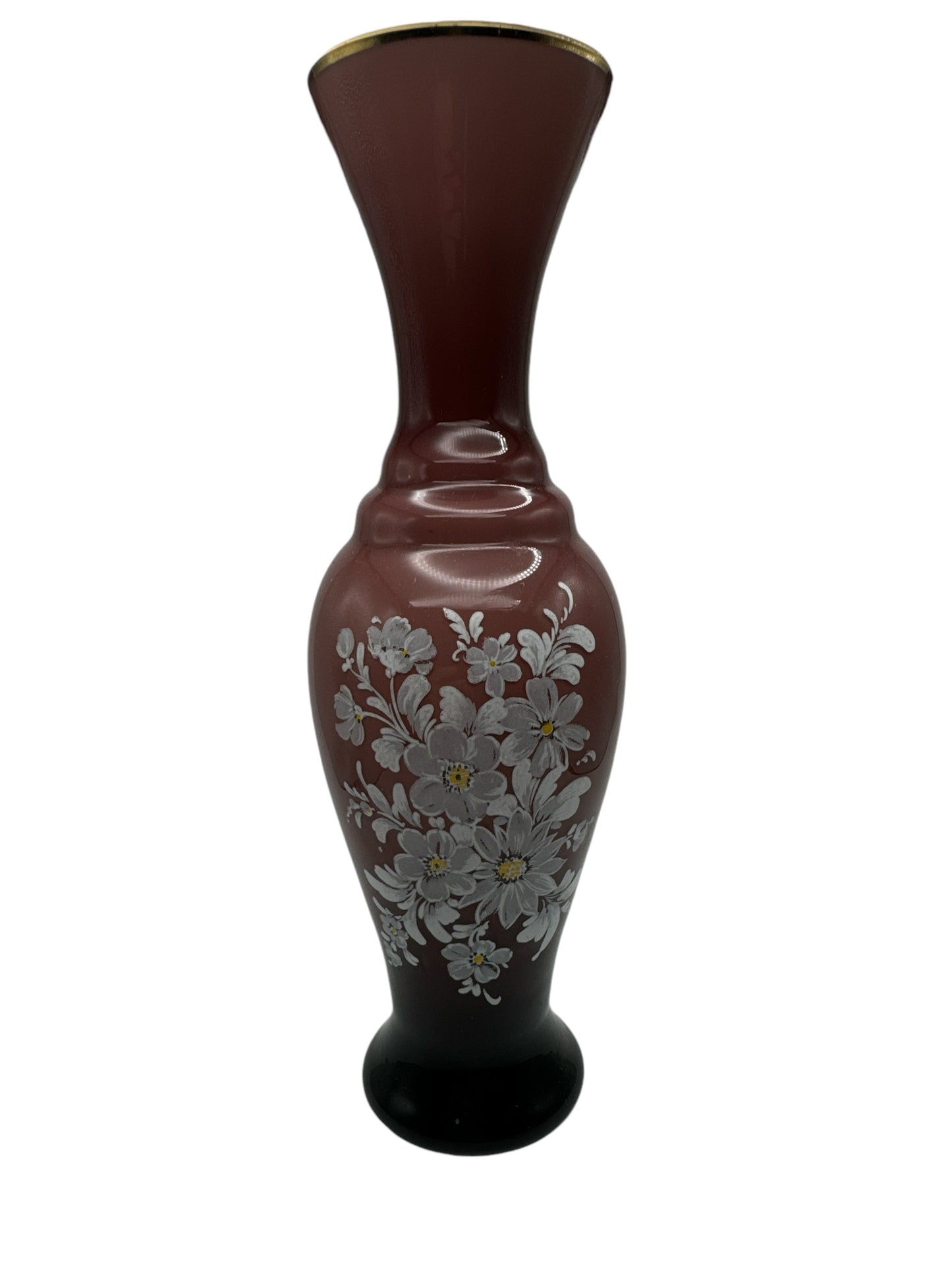Pink Vase with Florals