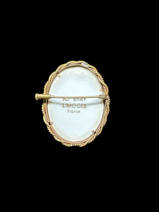 Vintage Limoges Brooch