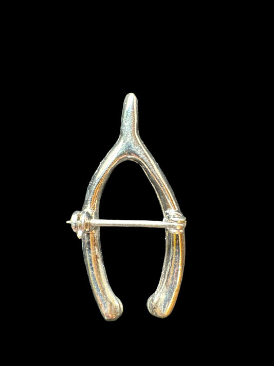 Rhinestone Wish Bone Brooch