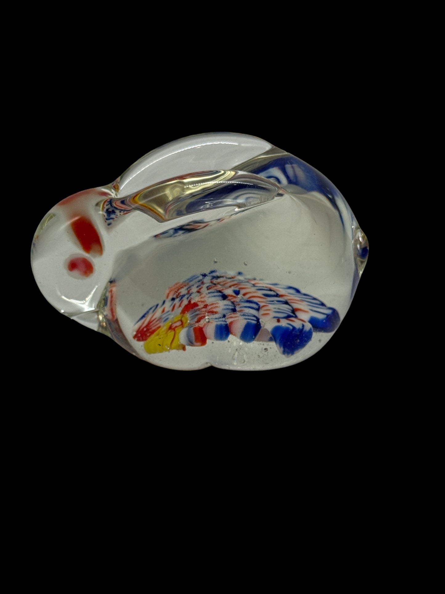 Glass Bunny Paperweight