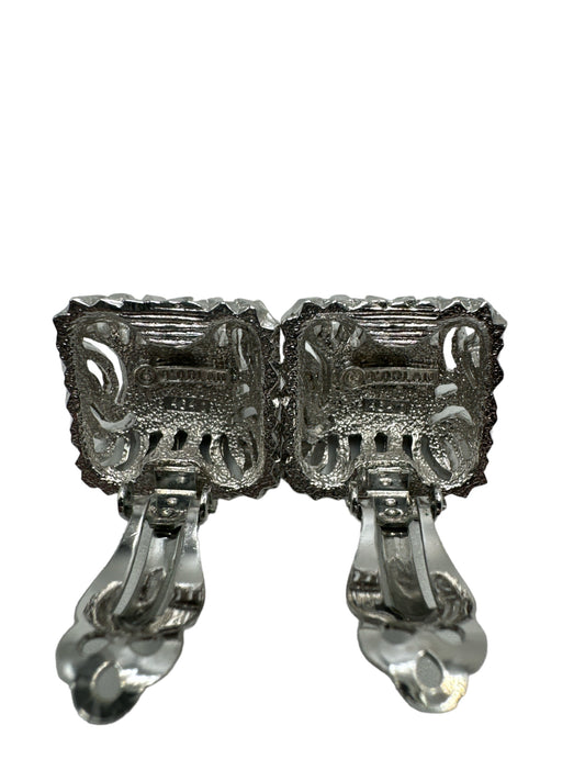 D'Orlan Faux Onyx Earrings