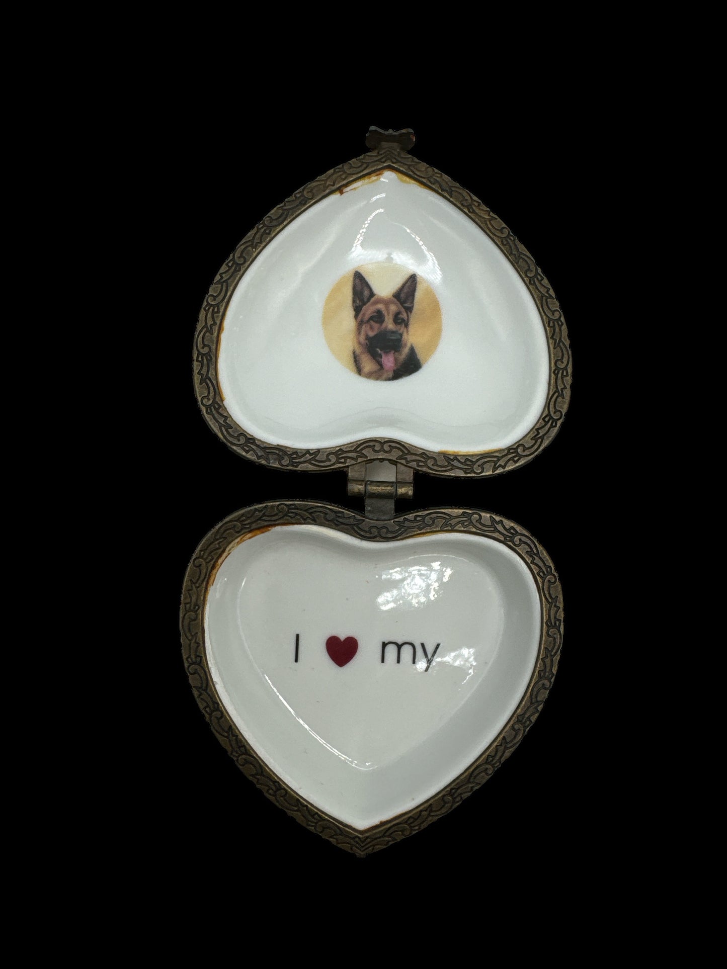 German Shepherd Trinket Box