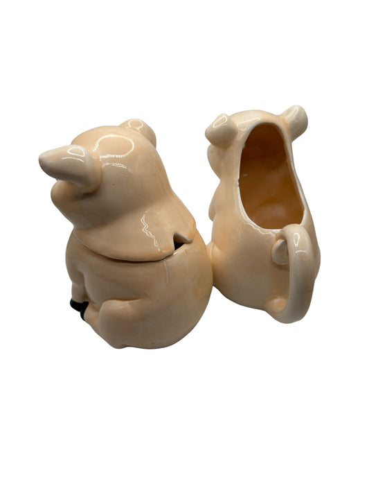 Vintage Pig Creamer and Sugar