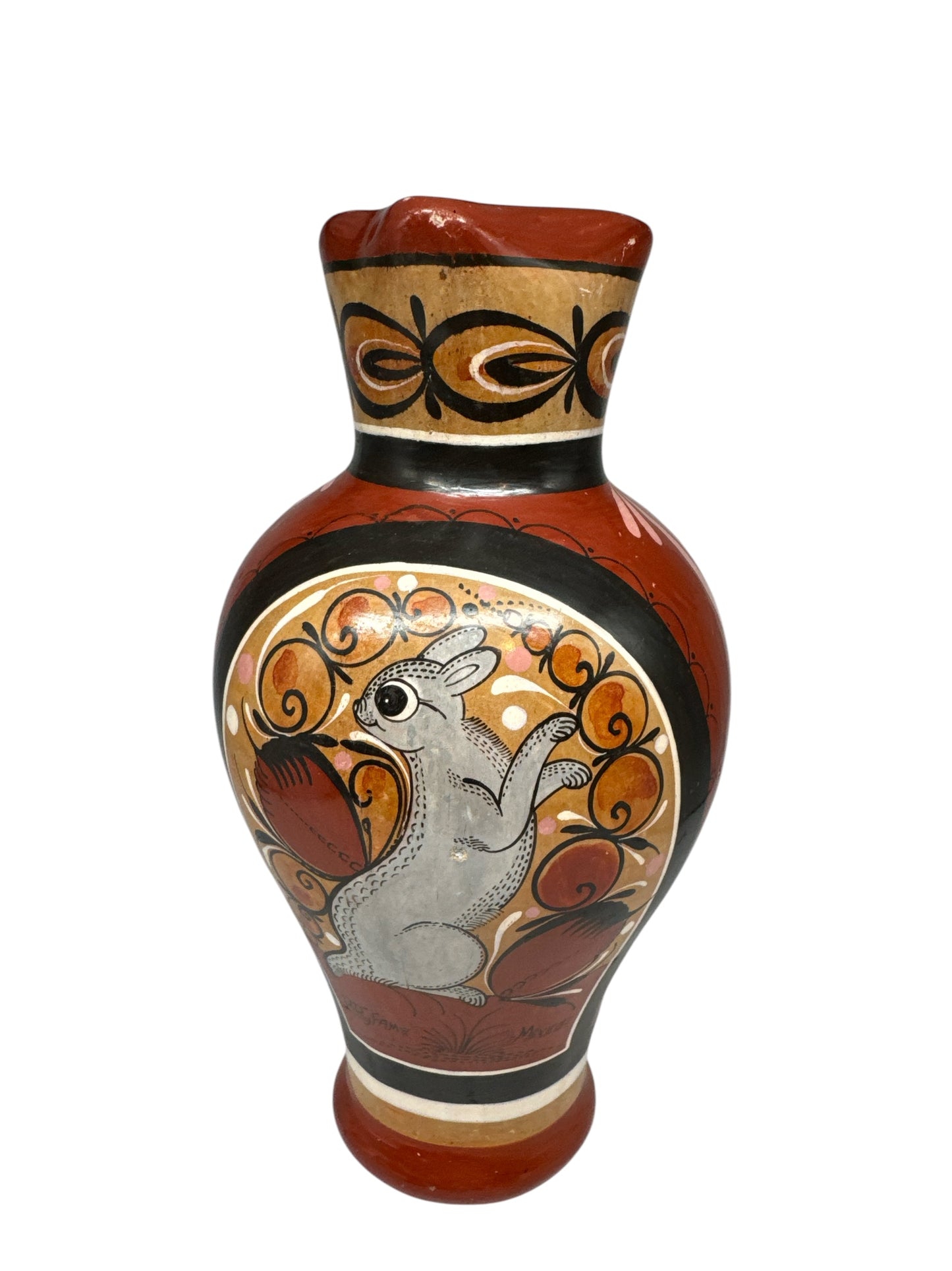 Mexican Tonala Burnished Pottery Pitcher