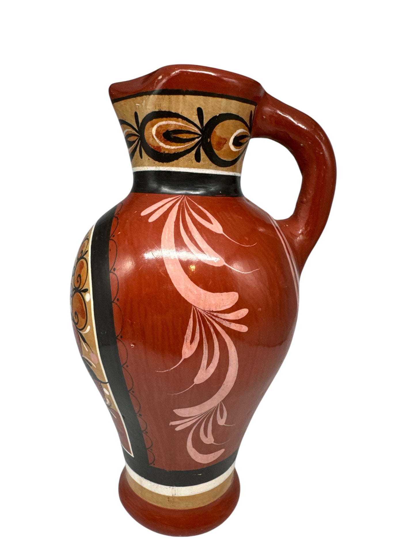 Mexican Tonala Burnished Pottery Pitcher