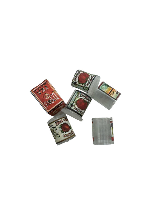 Miniature Dollhouse Canned & Boxed Goods