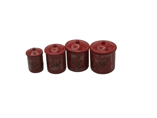 Dollhouse Miniature Canister Set