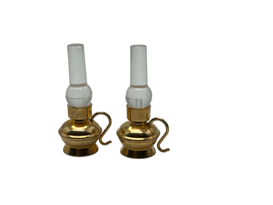Dollhouse Miniature Oil Lamps