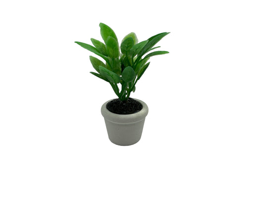 Dollhouse Miniature Plant & Pot