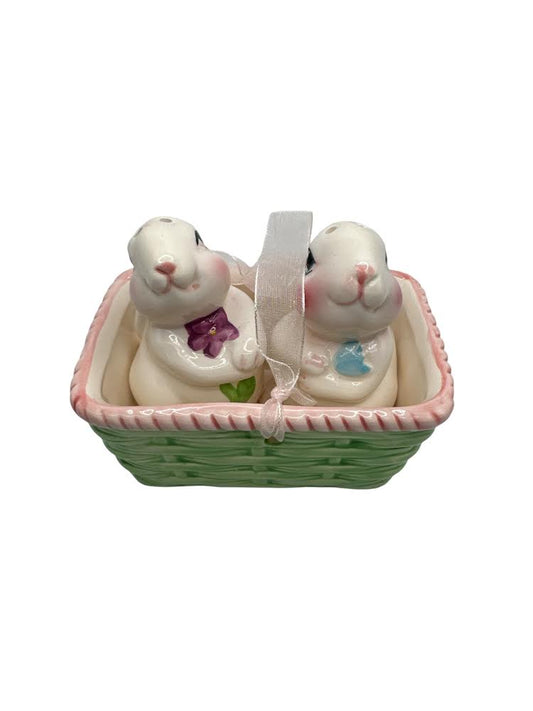 Bunnies In A Basket Salt & Pepper