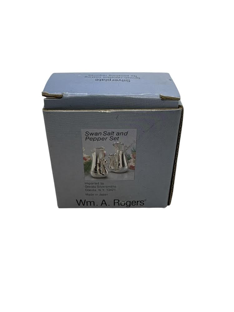 Wm A Rogers Swan Salt & Pepper