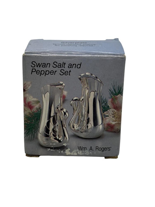 Wm A Rogers Swan Salt & Pepper