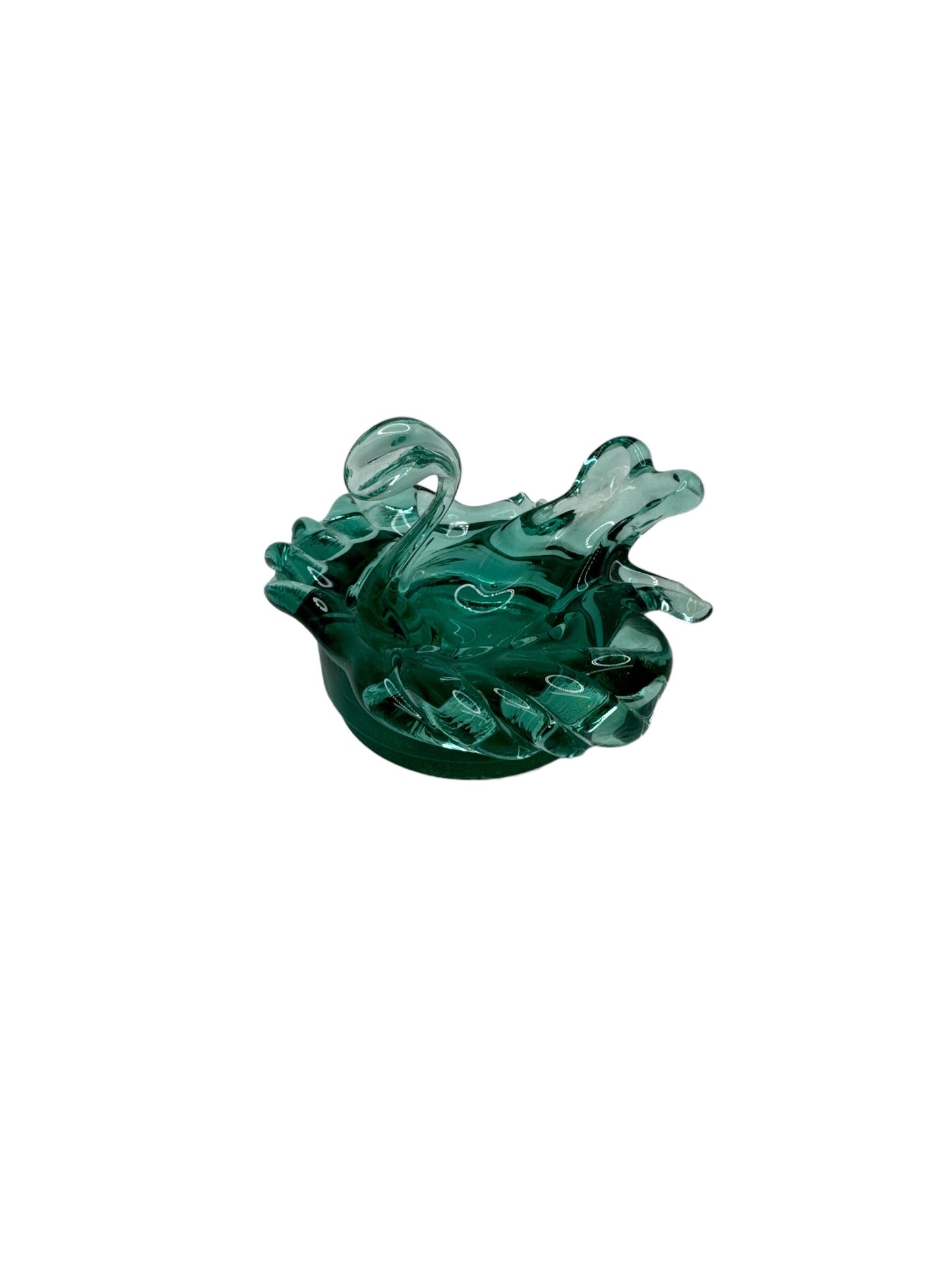 Green Glass Swan
