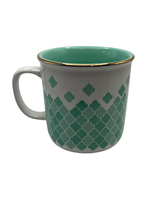 David’s Tea Mosaic Teal Gold Mug