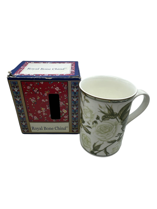 Vintage 1980’s Fine Bone China Mug - White Roses