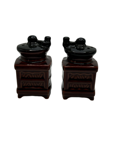 Vintage Coffee Grinder S & P Shakers