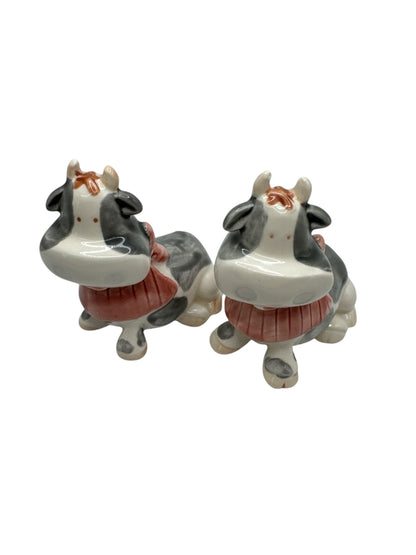 Vintage Holstein Cow S & P Shakers