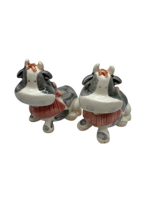 Vintage Holstein Cow S & P Shakers