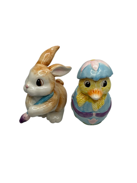 Fitz & Floyd Bunny and Duck S & P Shakers