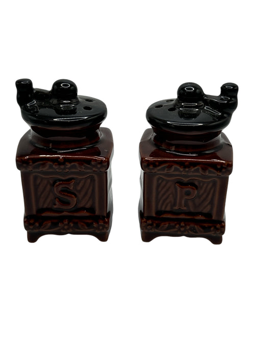 Vintage Coffee Grinder S & P Shakers