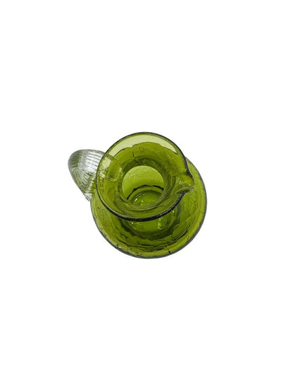 Studio Art Glass Crackle Glass Mini Pitcher