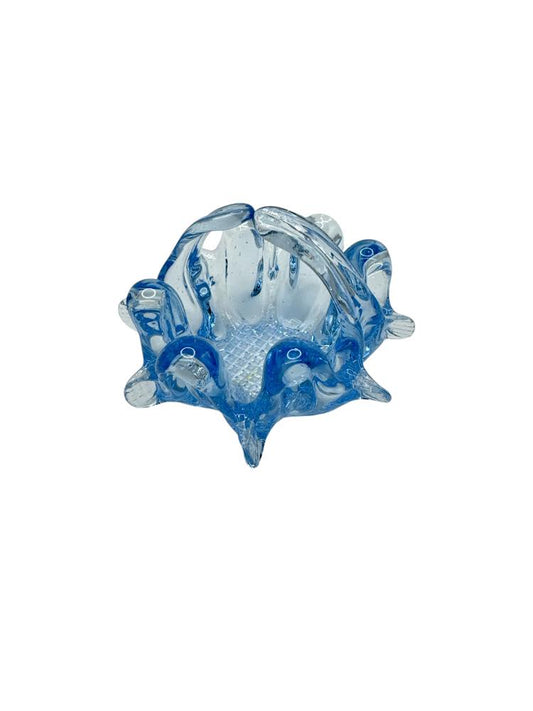 Vintage Glass Basket